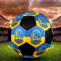 Golden State Warriors Indoor Soccer Ball Colorful Machine Stitched PVC Size 5 Team Training Competition Ready Durable High-Bounce Cool Sports Gift