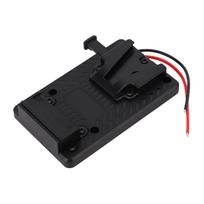 V Mount Battery Plate Universal V Lock Battery Mount Plate with D Tap DC Output Ports for Camera LED Light Phone
