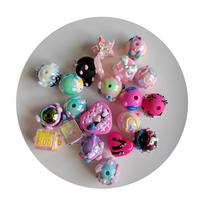 100pcs Mixed AB Pearl Acrylic Hand Painting Oil Drop Beads Heart Round Cube Gumball Beads for Necklace Bracelet Jewelry DIY 100pcs/bag