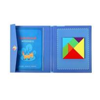 Enfants en bois magnétique Tangram Puzzle jeu de voyage livre éducatif enfants jouets zly 4233 Jeffrey