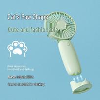 Benbenma BF03 Mini Portable Handheld Fan USB Rechargeable Small Powerful 3 Speeds Quiet Travel Essential Outdoor mėtų žalios spalvos