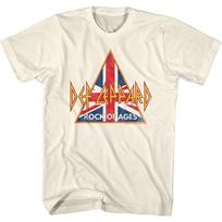 Def Leppard Rock Of Ages British Flag Men's T Shirt Rock Band Merch XL