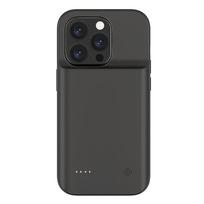 For iPhone 14 Pro Soft Edge Phone Charger Back Charging Case 6800mAh Rechargeable Extended Battery iPhone 14 Pro Max įvairiaspalvis