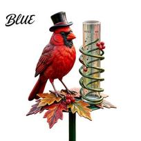 Bird Rain Gauge Outdoor Gauge, with Red Decor, Accurate Measurement Rust-Resistant Water for Patio Yard Tool Copper