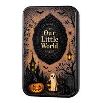 Miniature Tin Box DIY Mini Photo Frames Silhouette Box Halloween Lace Compartment Picture ruda