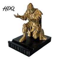 Ninja Desk Decor Kneeling Knight Pen Holder 3D Printed Armor Warrior auksinė