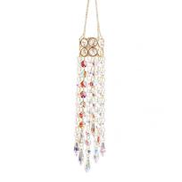 Hanging Rainbow Maker Suncatcher with Chain Rainbow Maker Hanging Wind Chime Wind Chimes Sun Catcher for Home Bedroom Garden