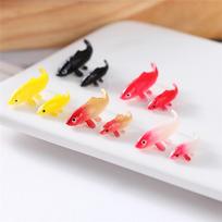 A25F-Mini Carp Model Suitable For DIY Fish Tank Decoration Gifts Small Mini Imitation Plastic Animals (as the picture,NONE)