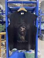 Doeitohoan Detroy Renalnce  Avatar Print Wash Water T-Shirt Vest Tide S juoda