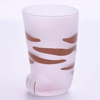Animals Glass 300ML Creative Cute Cartoon Cat Paw Water Bottle Milk Juice Frosted Drinking 3D Shape Cold Drink Mug Coffee Cup 300ml