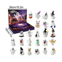 2026 Halloween Advent Calendar 24 Day Halloween Ghost Countdown Calendar Surprise Party Gifts for Family Friends Kids Teens