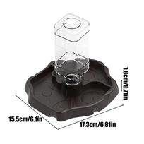 Reptile Water Dispenser 2-in-1 Feeding Dish Terrarium Tank Reptile Food Feeders Bowl For Gecko Snake Turtle Frog Pet Chameleon šokoladas