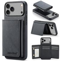 Wallet Cards Slot Leather Phone Case for IPhone 17 Air 17 Pro Max 15 16 Plus 14 13 12 11 Magnetic Magsafe Kickstand Back Cover iPhone17 Pro juoda