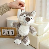 24cm Mielas Pūkuotas Vilko Pliušinis Žaislas Minkštas Animacinis Pilkas Vilkas Minkšti Kimšti Gyvūnai Lėlė Vaikų Gimtadienio Dovana Lydėti Miegantį Lėlę 24cm gray