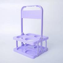 Portable Foldable Plastic Beer Rack Durable Cup Organizer Wine Rack Beer Bottle Holder Beverage Basket Reusable Cocktail Rack