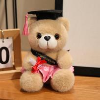 18cm Doctor Teddy Bear Plush Toy Stuffed Bear Doll Girls Boys Graduation Gift Kawaii Doctor Bear Homedecor Plush Toy Dolls 18cm