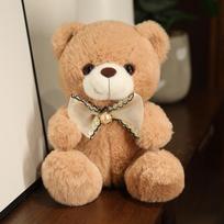 Hot Christmas Bear Kawaii Teddy Bear Plush Toys Stuffed Cute Bow Tie Doll Boys&Girls Valentine'S Gift Kids Baby Christmas Gift 20cm ruda