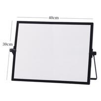 Portable Foldable Desktop Whiteboard Erasable With Bracket Writing Board Double Sided Use Message Board Home juoda