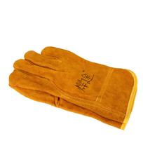 1Pair Breathable Welding Gloves Thickened Heat-insulating Labor Protection Gloves Cowhide Heat-resistant Work Safety Glove