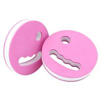 1Pair Water Paddle Board with Manual Handle Floating Swimming Wristband Non-Slip Swim Hand Disc Buoyancy For Men And Women rožinė