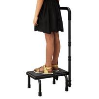 Step Stools for Seniors Height Adjustable Heavy Duty Seniors Wide Kitchen Step Stool for Kitchen Bathroom Bathtub Shower Bedroom CN black