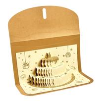 Musical and Light 3D Pop-Up Greeting Card Foldable Lucky Money Envelope  Wedding Celebration no Musical and Light