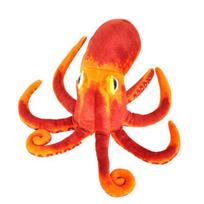 Simulation Orange Octopus Baby Kids Children Stuffed Plush Toy For Birthday Gift Sea Animals 30cm raudona