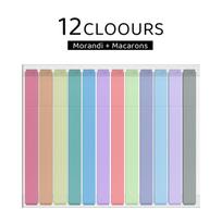 Square Bar Highlighter Gel Pen Plastic Paper Macarone Hand Book Student Highlight Morandi Color