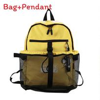Outdoor Sports Backpack For Basketball And Volleyball With Mesh Storage And Printing geltona