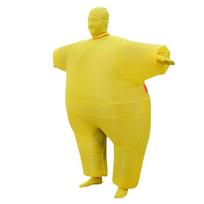 Pripučiamas Cosplay Kostiumas Storas Ninja Sumo Apranga Su Paslėptu Veidu geltona