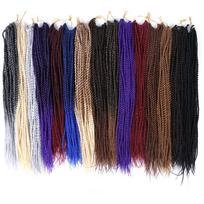 Senegaliečių pintų plaukų priauginimai (crochet braiding), sintetiniai plaukai, 22 coliai ilgio, pilkos spalvos, su kilpute, lengvai įdedami (as the picture,22")