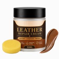 Brown Leather Cream - Color Restorer and Scratch for Car Seats, Furniture and Shoes One Size