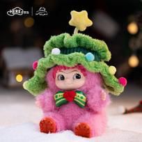 Official Here Wakuku Santa A Cute In Pink Serise Plush Hanging Card Trendy Exquisite Cute Collection Bag Decor Pendant Xmas Gift