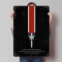 Mass Effect Žaidimo Spausdintas Plakatas Individualus Sienų Menas Retro Vintažiniai Metalo Skardos Ženklai Kambario Stalo Dekoras Biuro Dekoras Žaidimų 20x30cm（7.8x11.8inch）