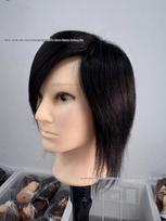 Barber Practice Real Hair Mannequin: Curl, Perm, Bleach, Dye, Blow-Dry, Precision Cut, Apprentice Training Head