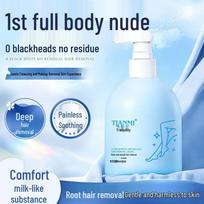 Gentle, non-irritating hair removal cream for underarms, hands, and legs; soothes pores, non-tightening, with a refreshing and long-lasting fragrance. 250g Hair Removal Cream - 1 Bottle