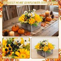Fall Thanksgiving Sunflower Table Centerpiece for Living Room Dining Room Decoration One Size