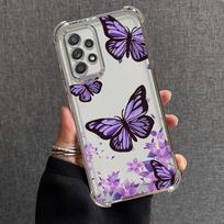 Phone Cover Case for Samsung Galaxy A16 A21s A25 A13 A33 A52 A17 A24 A26 A15 A35 A36 INS Retro Butterfly Galaxy A16