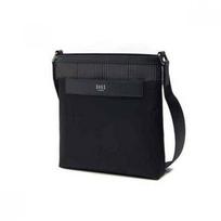 Daks Black Logo Check Crossbody Bag Dbba6f332bk Single option