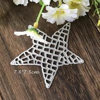 Pentagram Grid Dies Scrapbooking Metal Cutting Dies DIY Cards Making Album Embossing Craft Die Cut
