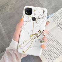 Marble Pattern Phone Case For Redmi 9C 9 C NFC 10A 10 A Protective Cover Case Pink Silicone Soft Funda For Xiaomi Redmi 9C Coque Redmi 10A beige