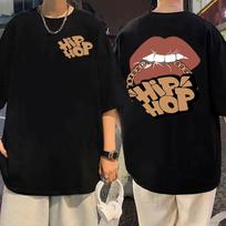 Hip Hop Grafičių Spaudas Marškinėliai Vasariniai Medvilniniai Marškinėliai Laisvalaikio Mada Viršūnės Unisex Moteriški Marškinėliai Trumpomis Rankovėmis Gatvės Didelio Dydžio Marškinėliai 4XL brown