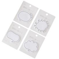 4 pakuotės lipnių lapelių, lipnių, plėšomų, japoniško stiliaus dialogų langelių, N kartų atmintinės lapelių namų ūkiui 4pcs white