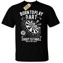Darts Plus Born Play Dart Player Unisex T-Shirt S