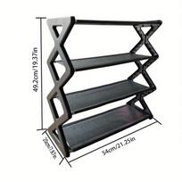 1pc Upgraded Shoe Rack, Shoe Organizer, 4-Tier Shoe Storage Rack, Sturdy & Durable Shoe Rack For Closet, Garage & Corridor, Stackable Shoe Rack juoda