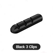 Adhesive Cable Holder Clips Cord Management Wire Organizer for Desktop USB Charging Cable Nightstand Power Cord Mouse Cable White 3 Hole white