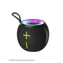 1800 mAh ryškios šviesos mini Bluetooth garsiakalbis nešiojamas erdvinis lauko garsiakalbis žemųjų dažnių garsiakalbis juoda