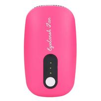 Eyelash Mini Blow Dryer Fan USB Rechargeable Grafting Eyelashes Extension Glue Dryer FanRose Red rožinė raudona spalva