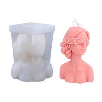 Pasidaryk pats silikoninė žvakių forma 3D silikoninė liejimo žvakių forma Žvakių gaminimo forma Moters kūno forma