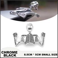 Motociklo priekinio žibinto skydelis, greitkelio kaukolės zombio ornamentas, priekinis sparnas, plieninė kaukolės skeletas, dekoracija Harley aksesuarams